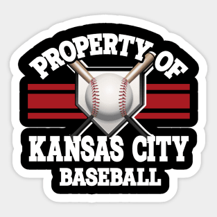 Proud Name Kansas City Graphic Property Vintage Baseball Sticker